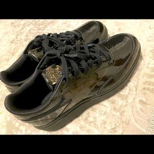 Reebok Cardi B Club C Double Black Women Sz 8.5